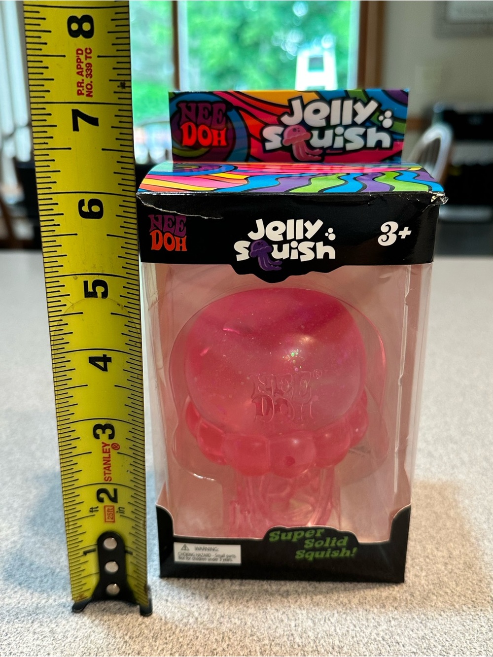 Large Jelly Squish Pink Jelly Toy by - Soft Squishy Collectible